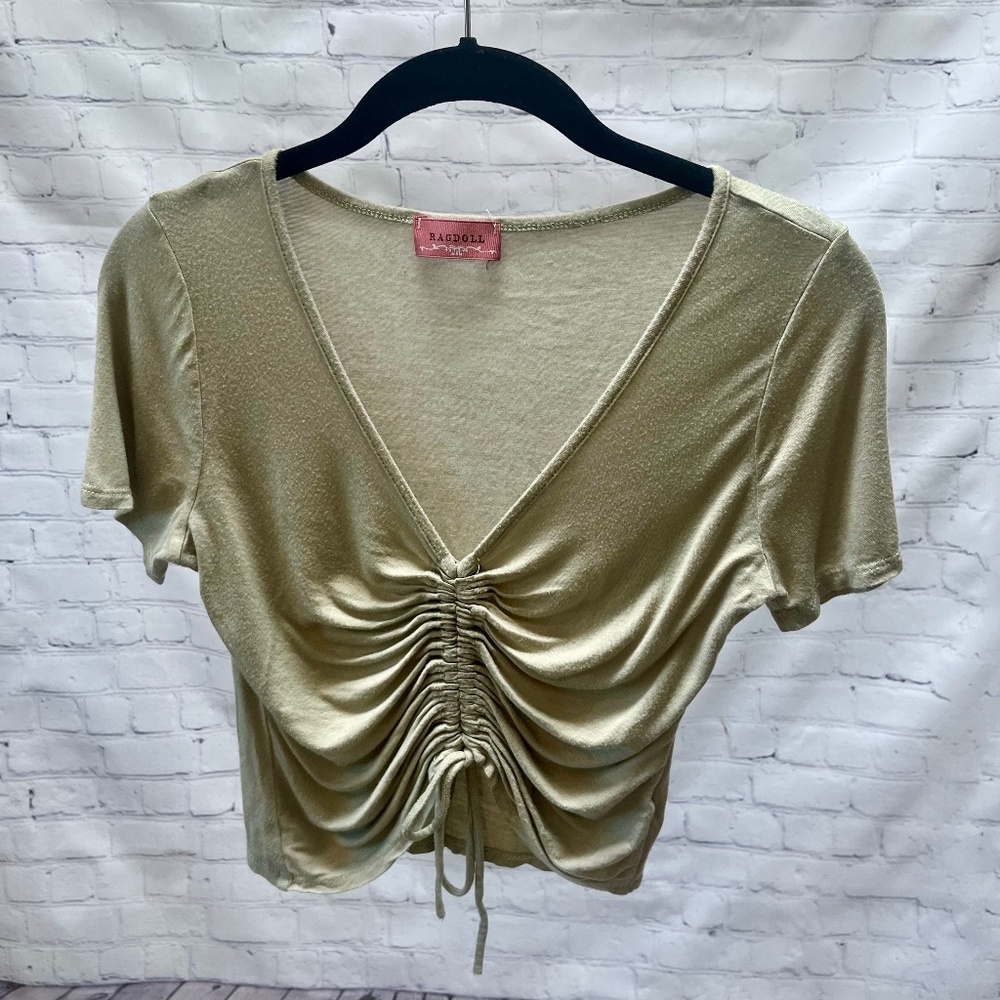 Ragdoll Green Cropped Top